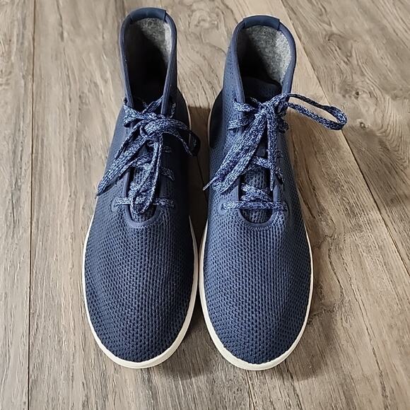 Allbirds Mens Tree Toppers Blue High Top Casual Shoes Sneakers Size 12 - Picture 6 of 8